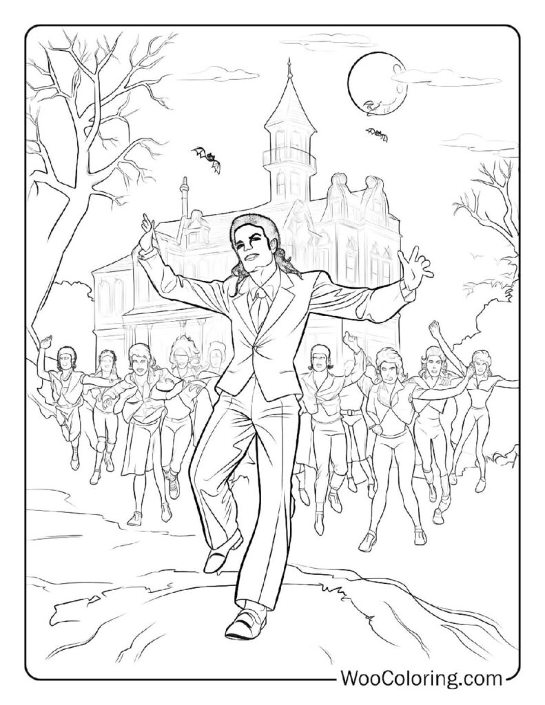 100  Michael Jackson coloring pages  Free PDF To Print  - 8