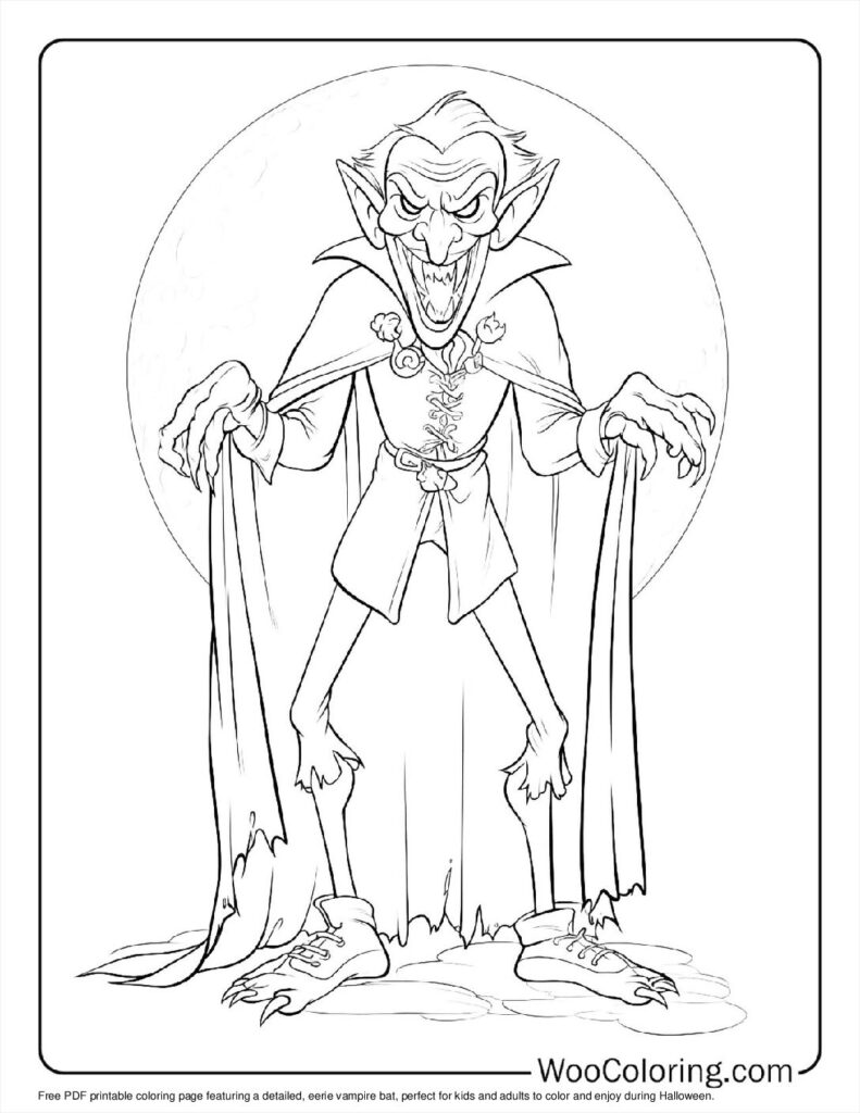 100 Vampire coloring pages Free PDF To Print - 81
