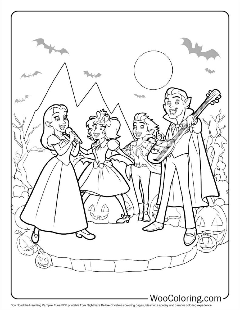 100  Nightmare Before Christmas coloring pages  Free PDF To Print  - 10