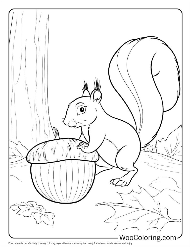 100  Squirrel coloring pages  Free PDF To Print  - 97