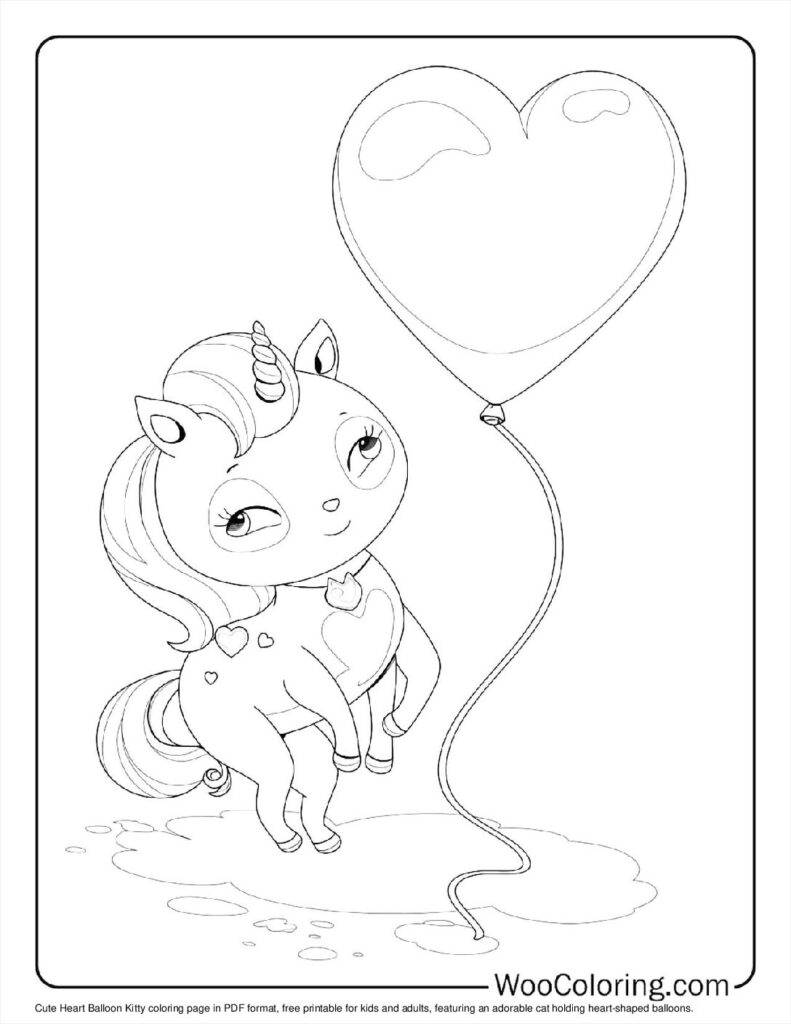 100  Unicorn Cat coloring pages  Free PDF To Print  - 76