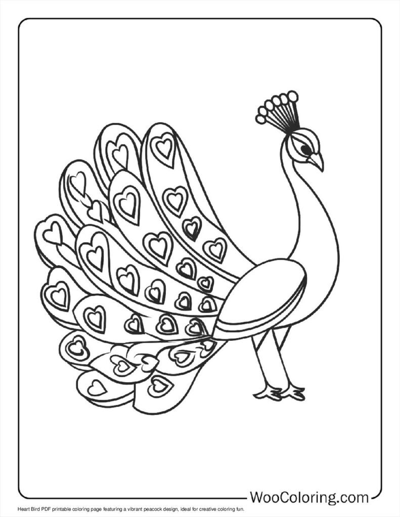 100  Peacock coloring pages  Free PDF To Print  - 39