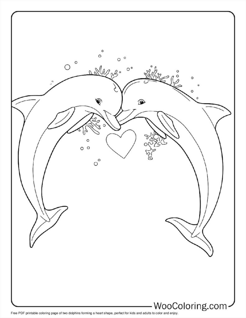 100  Dolphin coloring pages  Free PDF To Print  - 60
