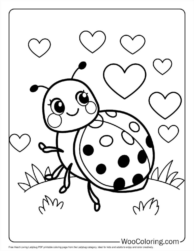 100  Ladybug coloring pages  Free PDF To Print  - 82