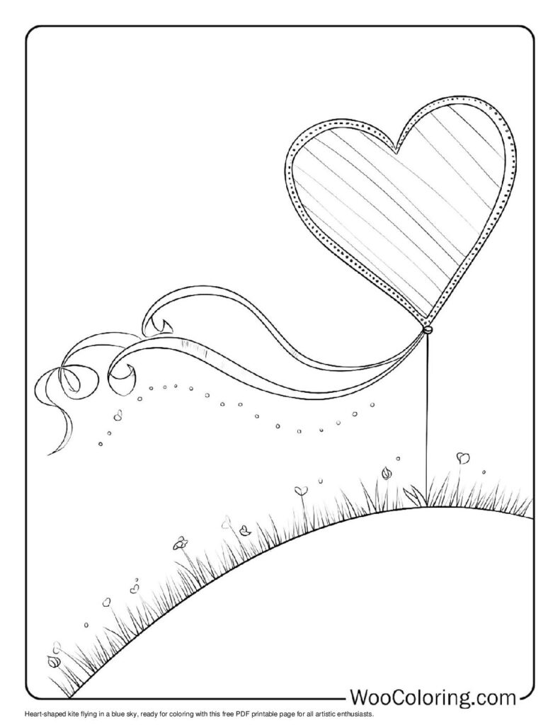 100  Kite coloring pages  Free PDF To Print  - 80