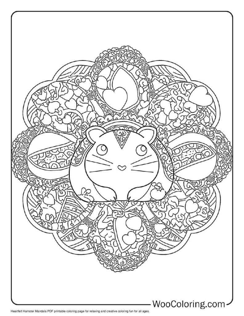 100  Hamster coloring pages  Free PDF To Print  - 6