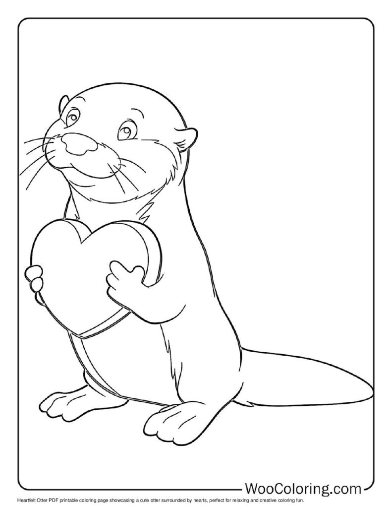 100  Otter coloring pages  Free PDF To Print  - 61
