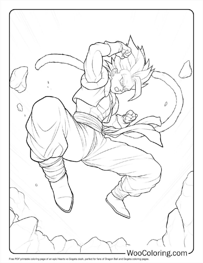 100  Gogeta coloring pages  Free PDF To Print  - 23