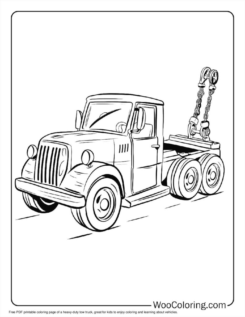 100  Tow Truck coloring pages  Free PDF To Print  - 23