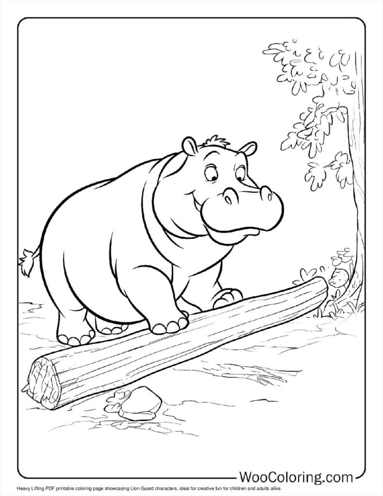 Heavy Lifting Coloring Page
