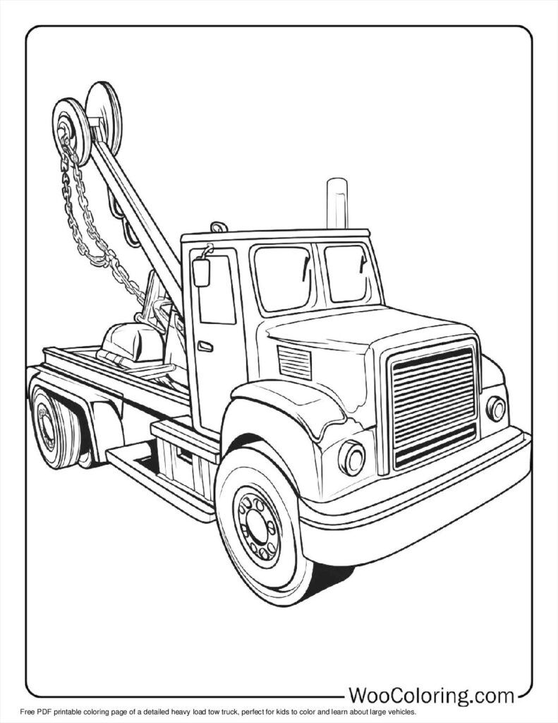 100  Tow Truck coloring pages  Free PDF To Print  - 61
