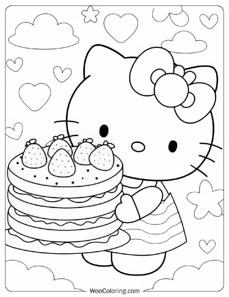 22 Pancake Coloring Pages  Free PDF To Print  - 98