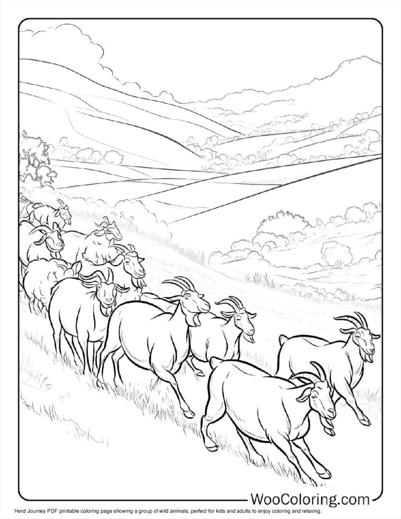 100  Goat coloring pages  Free PDF To Print  - 6