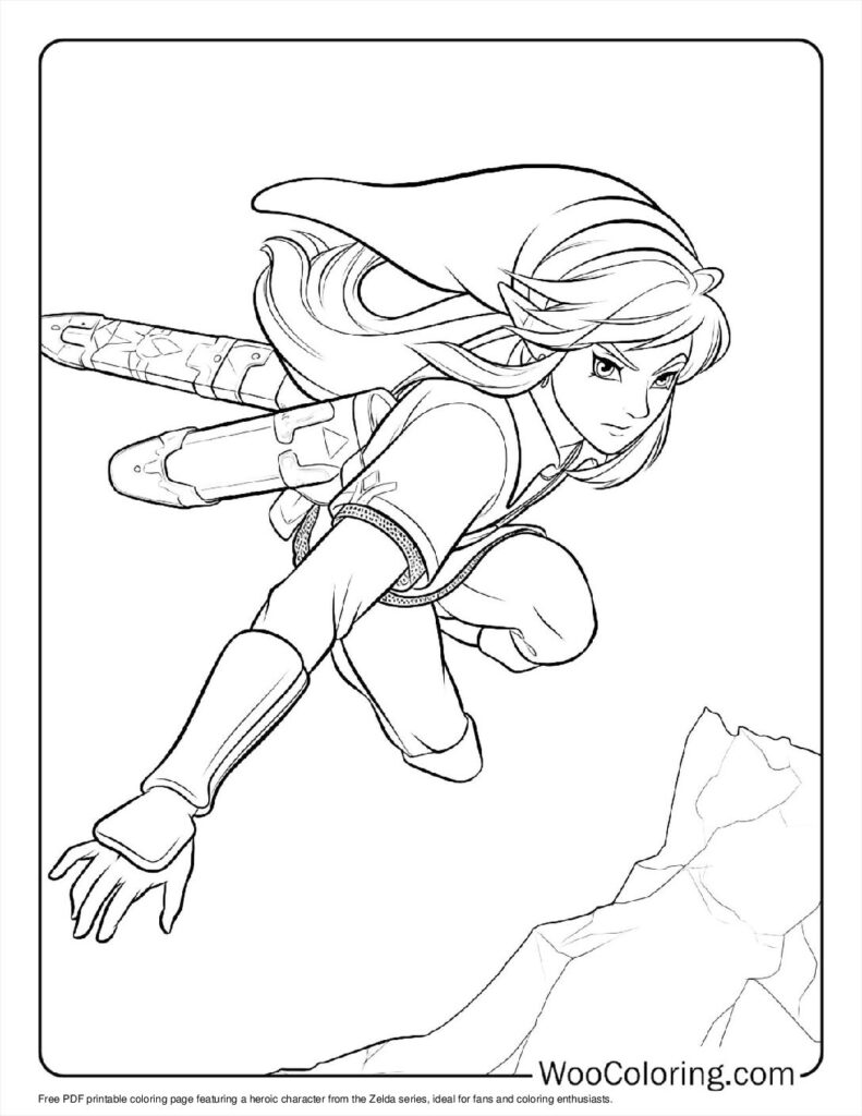 100  Zelda coloring pages  Free PDF To Print  - 33