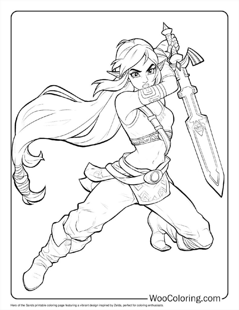 100  Zelda coloring pages  Free PDF To Print  - 43