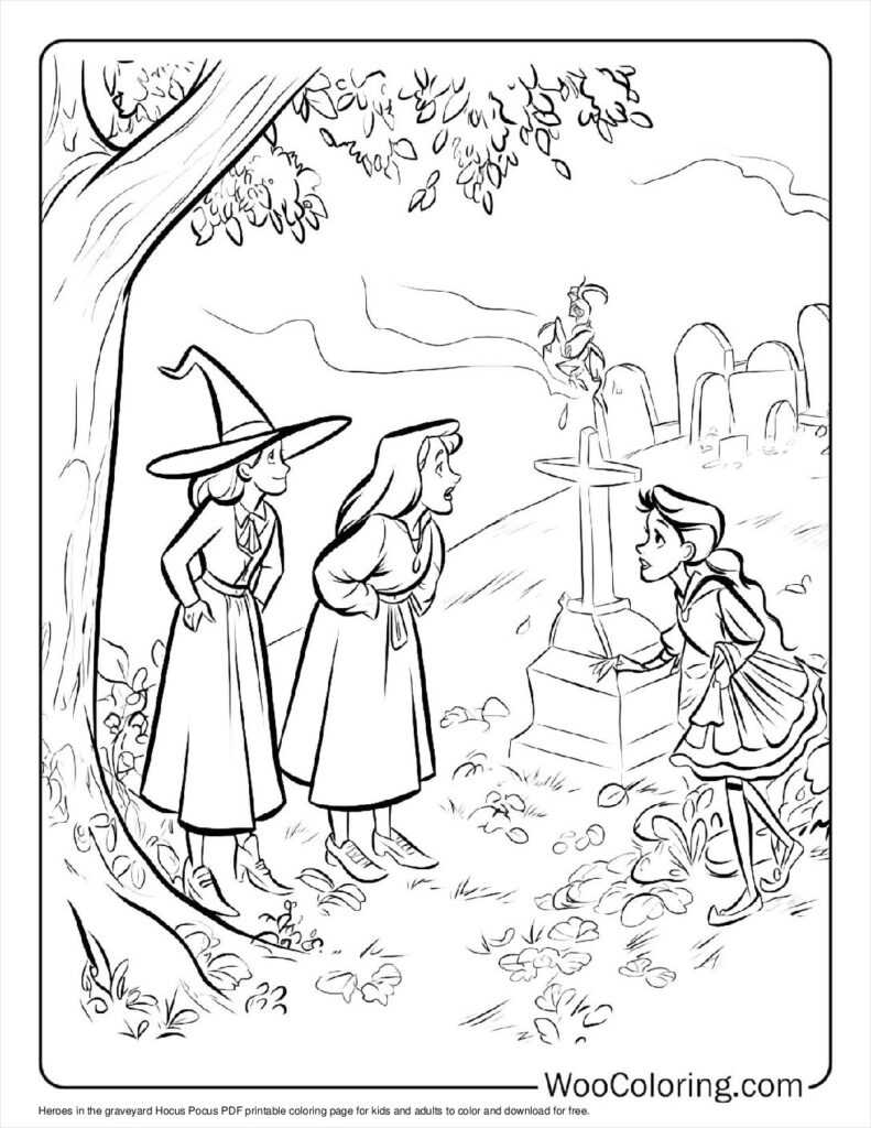 100  Hocus Pocus coloring pages  Free PDF To Print  - 1