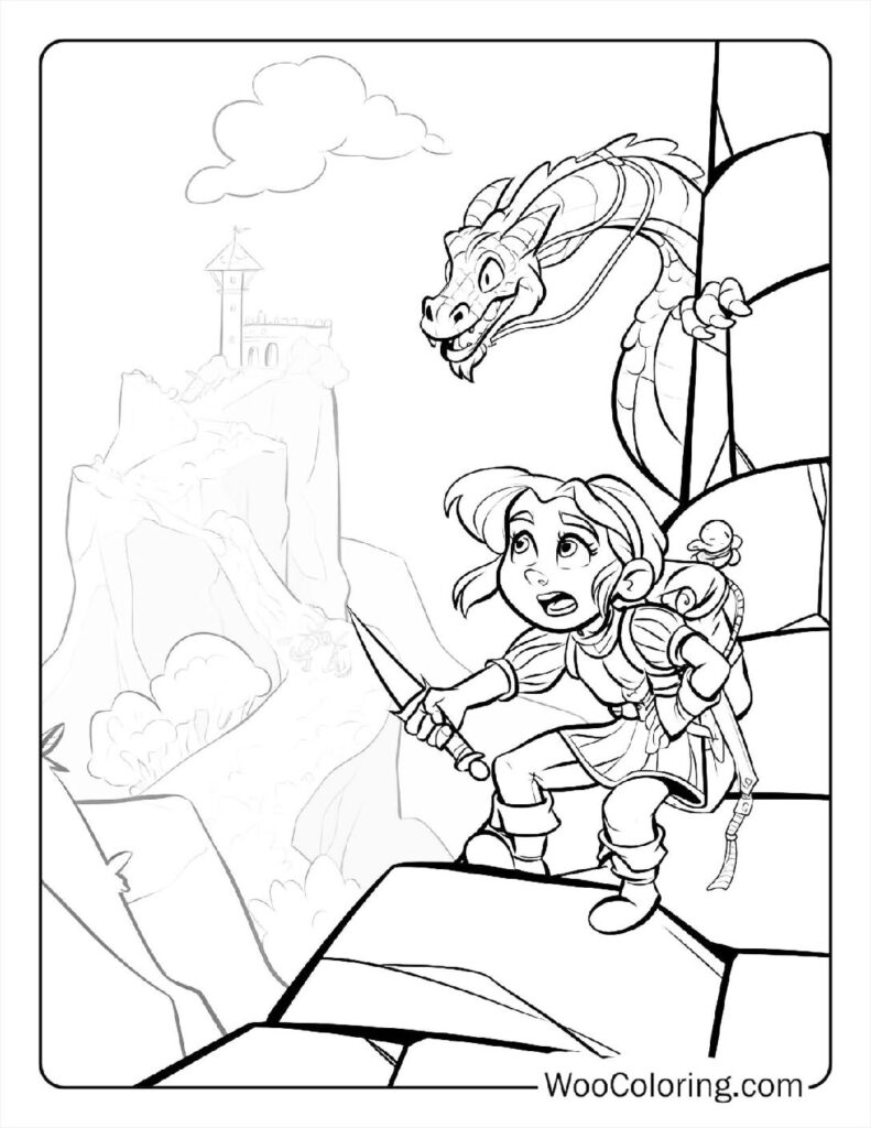 100 Dungeons Dragons coloring pages Free PDF To Print - 76