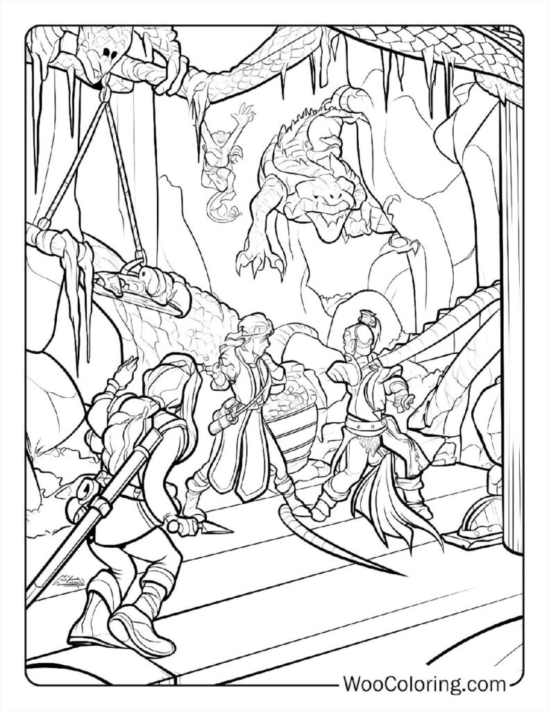 100 Dungeons Dragons coloring pages Free PDF To Print - 79