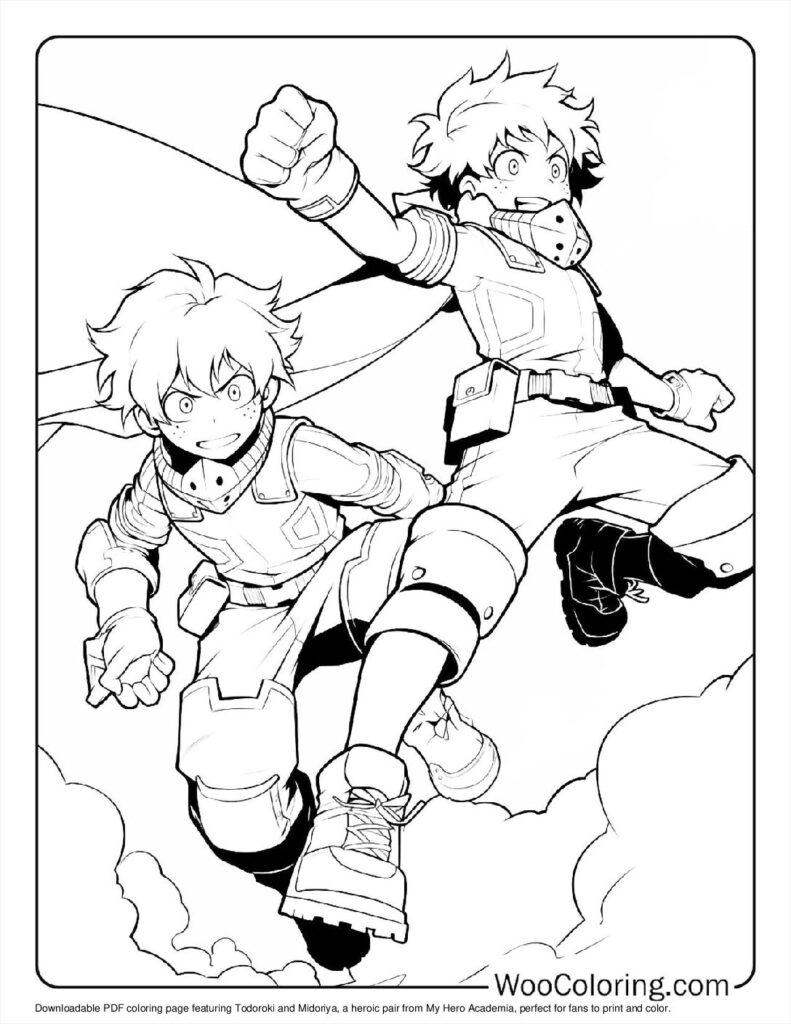 100  My Hero Academia coloring pages  Free PDF To Print  - 62