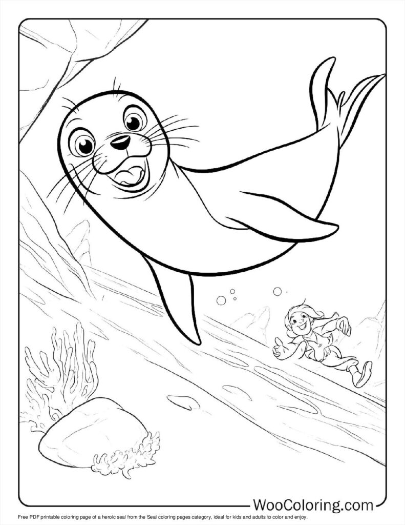 100  Seal coloring pages  Free PDF To Print  - 22