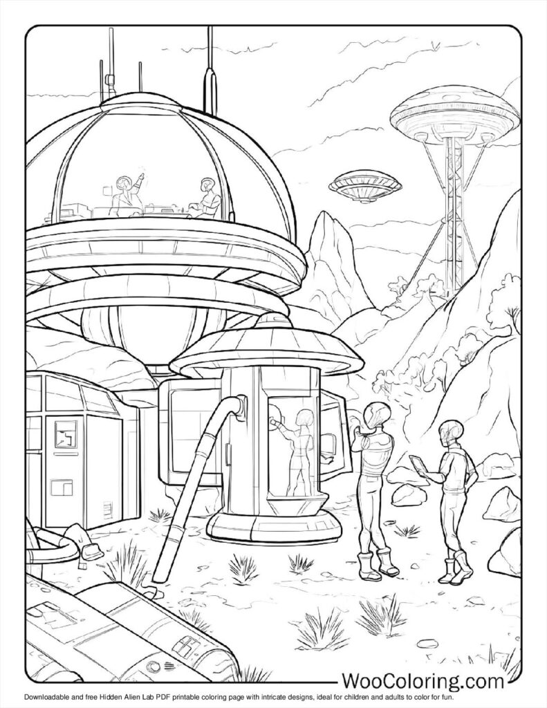 100  Alien coloring pages  Free PDF To Print  - 86