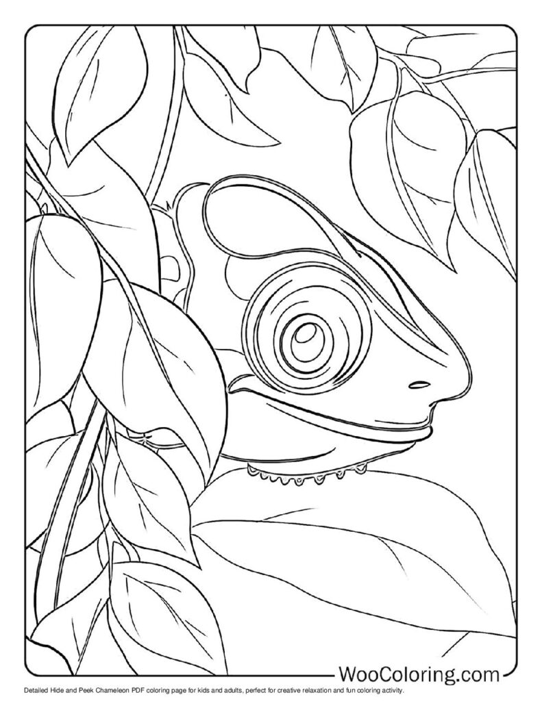 100  Chameleon coloring pages  Free PDF To Print  - 6