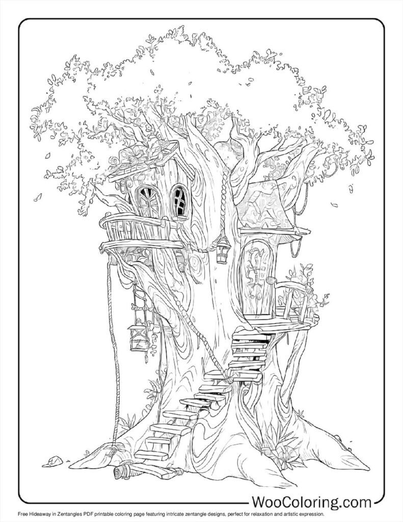 100  Zentangle coloring pages  Free PDF To Print  - 89