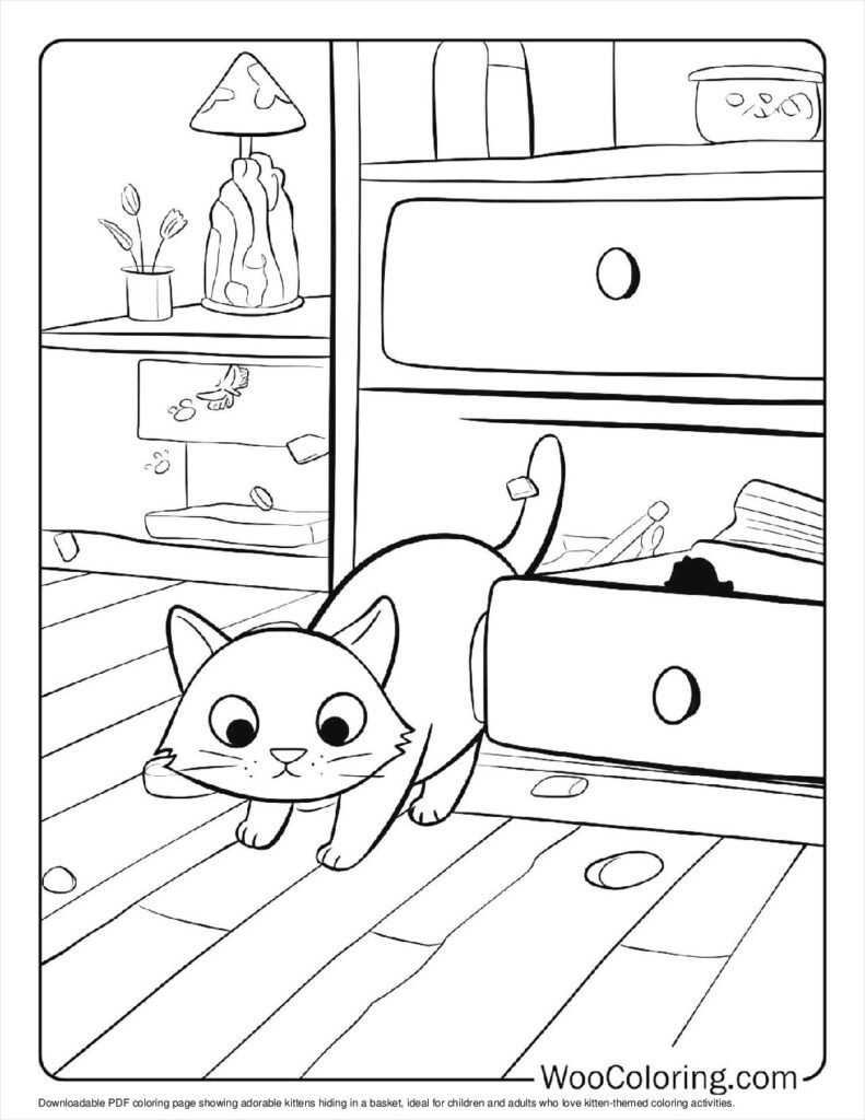 100  Kitten coloring pages  Free PDF To Print  - 45