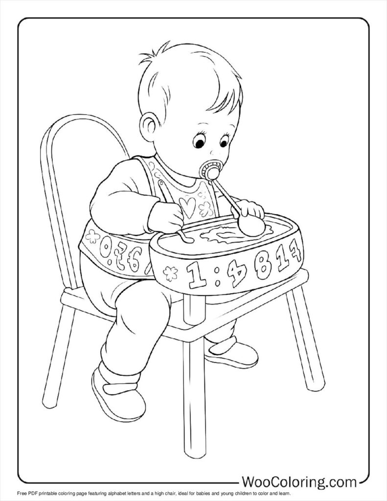 100  Baby coloring pages  Free PDF To Print  - 39