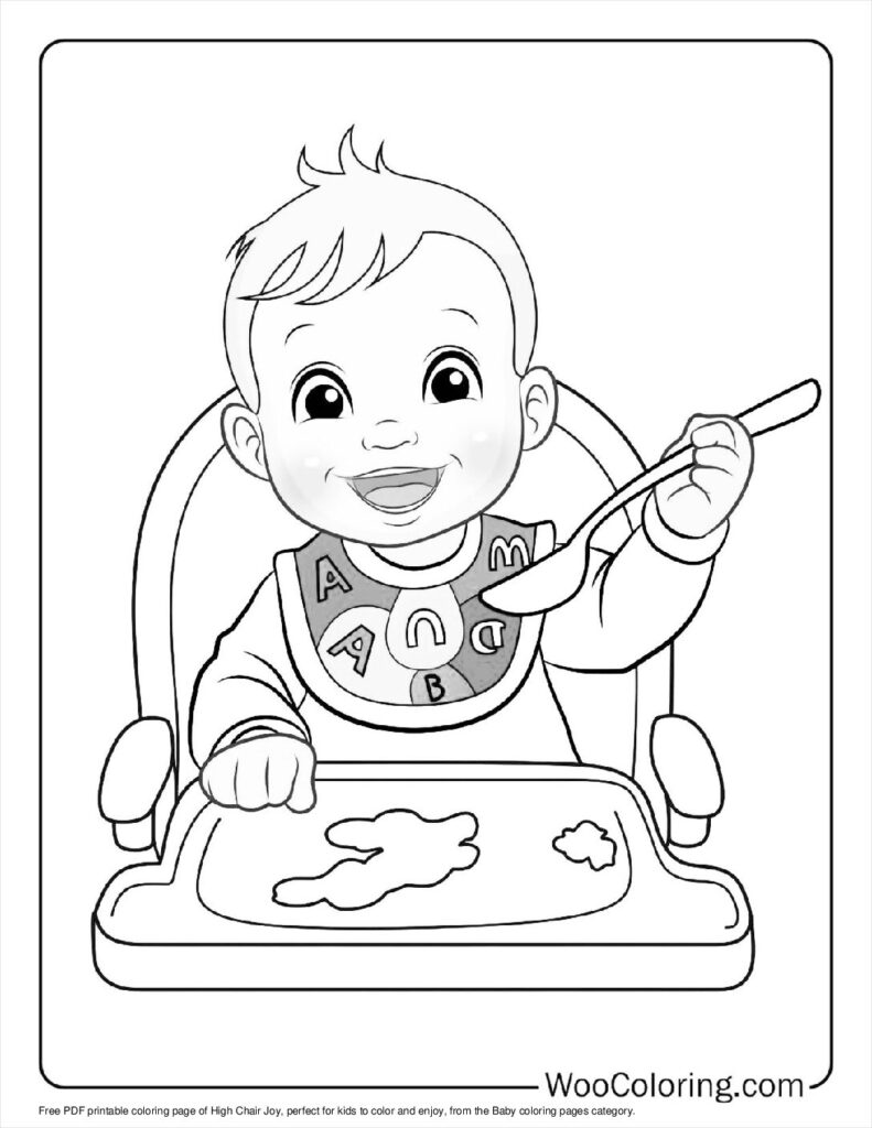 100  Baby coloring pages  Free PDF To Print  - 75