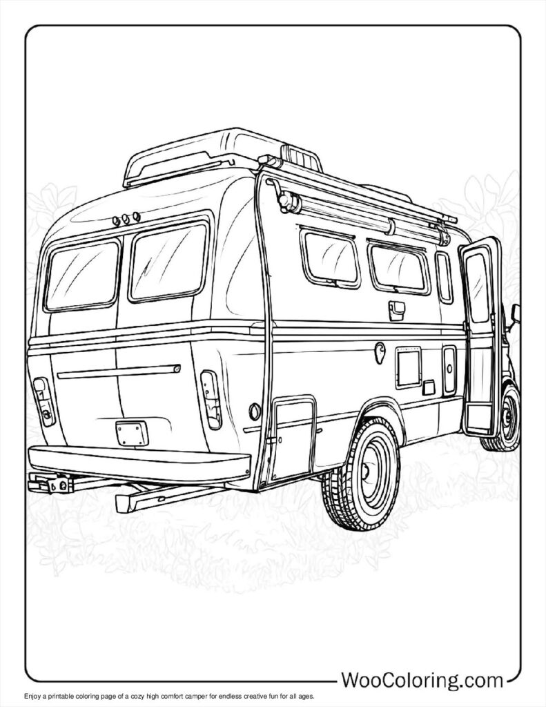 100  Camper   RV coloring pages  Free PDF To Print  - 53