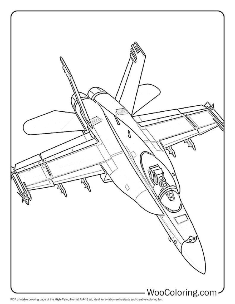 100  Jet coloring pages  Free PDF To Print  - 10