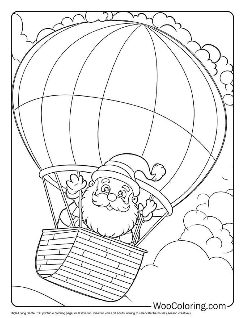100  Santa coloring pages  Free PDF To Print  - 2
