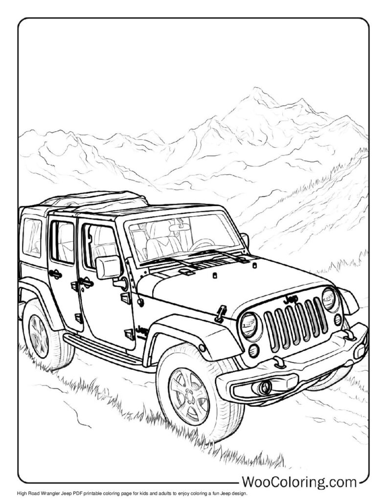 100  Jeep coloring pages  Free PDF To Print  - 89
