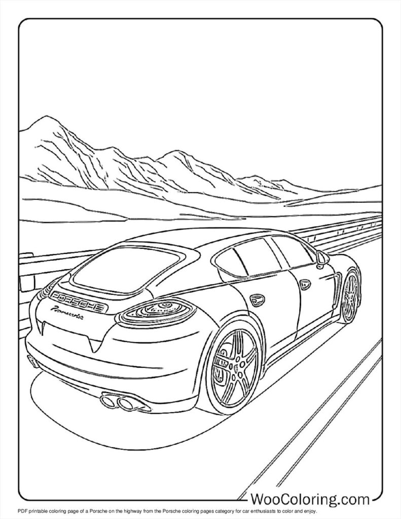 100  Porsche coloring pages  Free PDF To Print  - 69