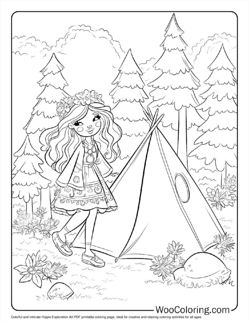 100  Hippie coloring pages  Free PDF To Print  - 38