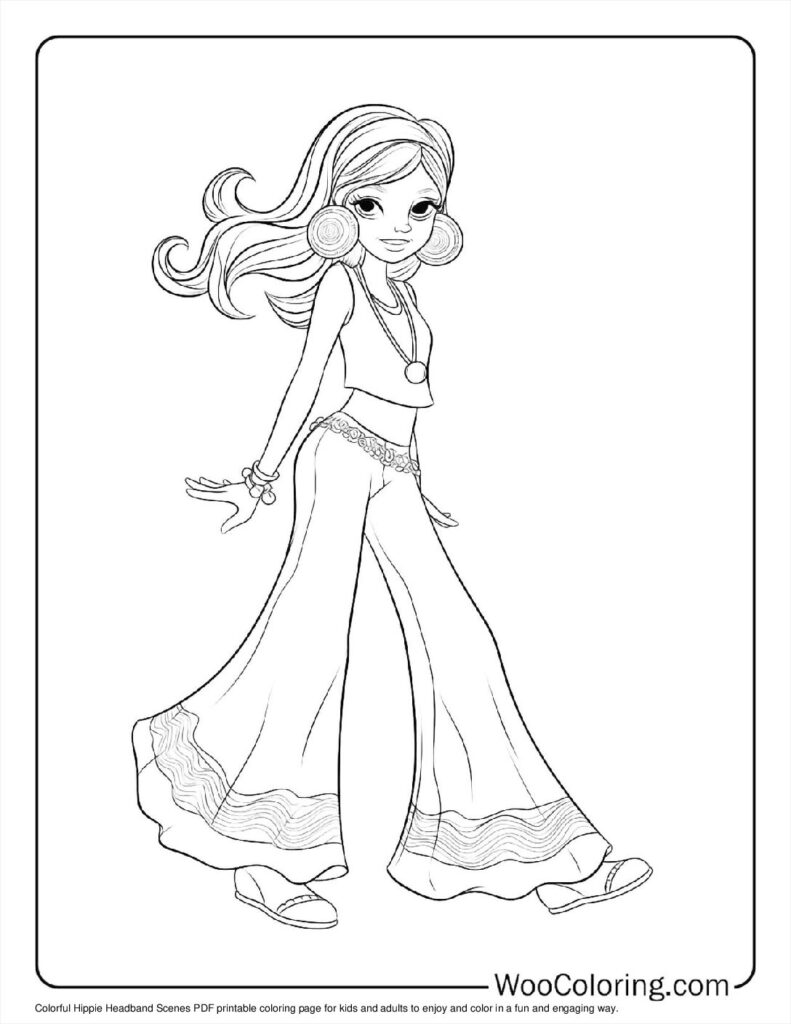 100  Hippie coloring pages  Free PDF To Print  - 31