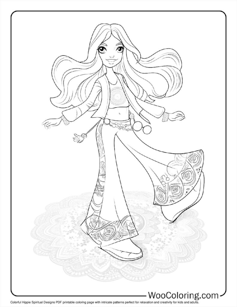 100  Hippie coloring pages  Free PDF To Print  - 81