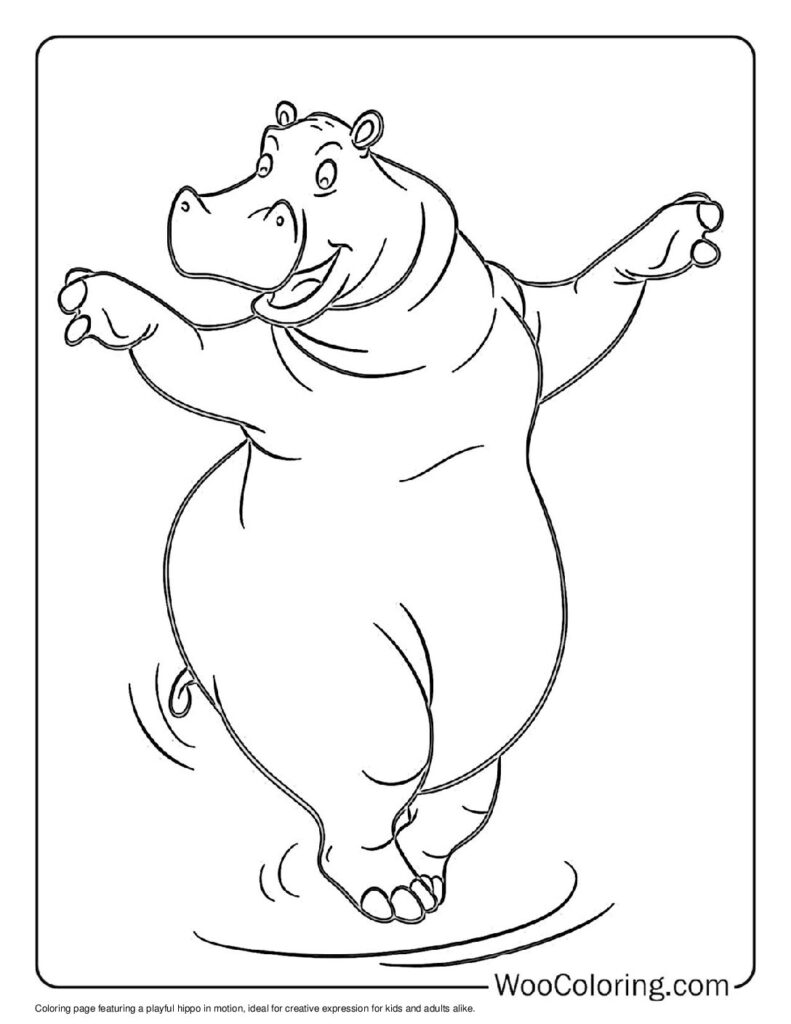 100  Hippo coloring pages  Free PDF To Print  - 47