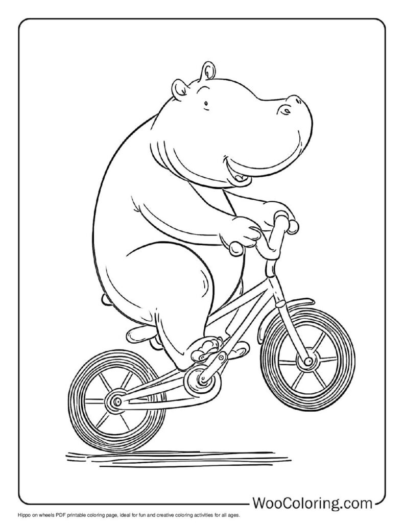 100  Hippo coloring pages  Free PDF To Print  - 38