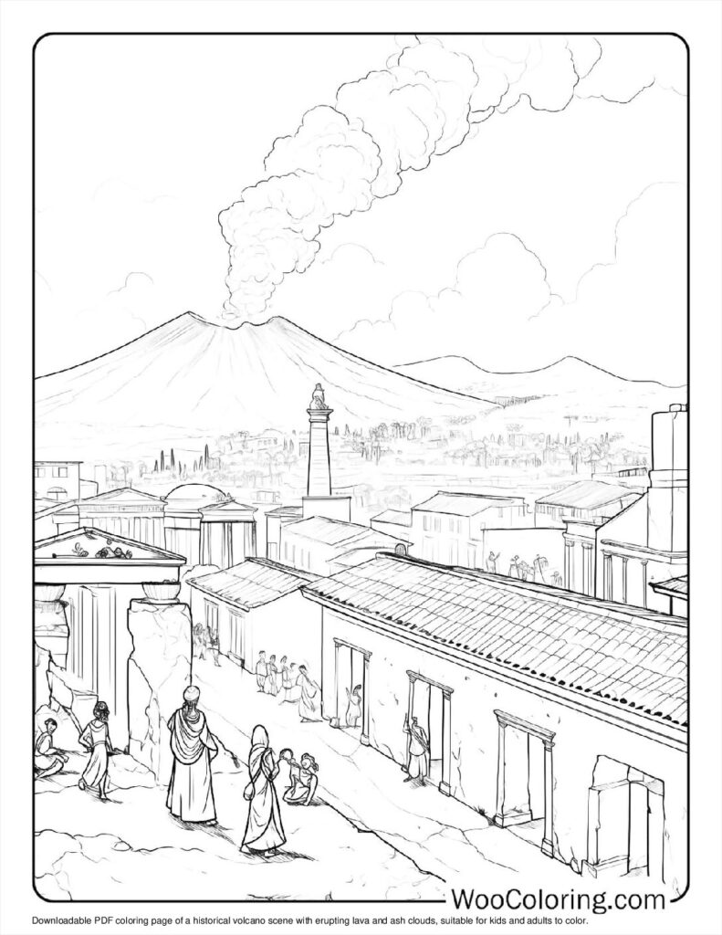 100  Volcano coloring pages  Free PDF To Print  - 38