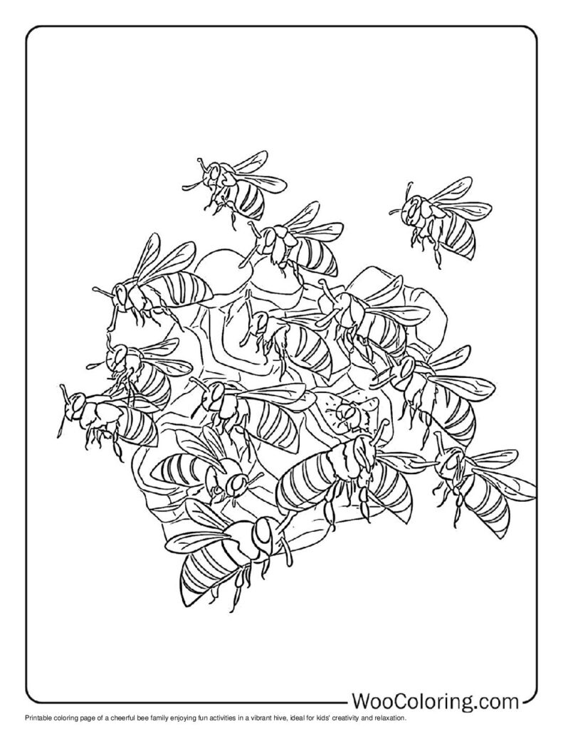 Hive Family Fun To Color