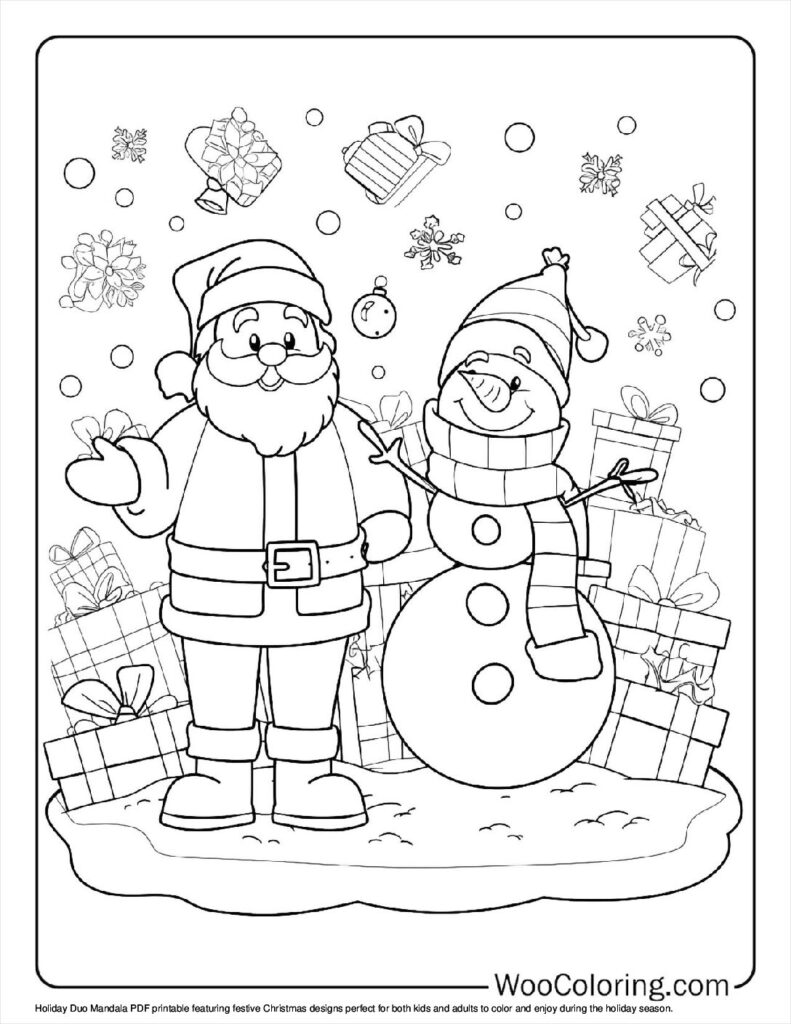 100 Christmas Mandala coloring pages Free PDF To Print - 87