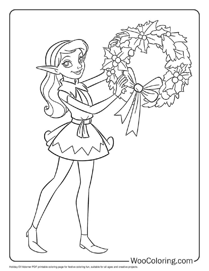 100 Elf coloring pages Free PDF To Print - 7
