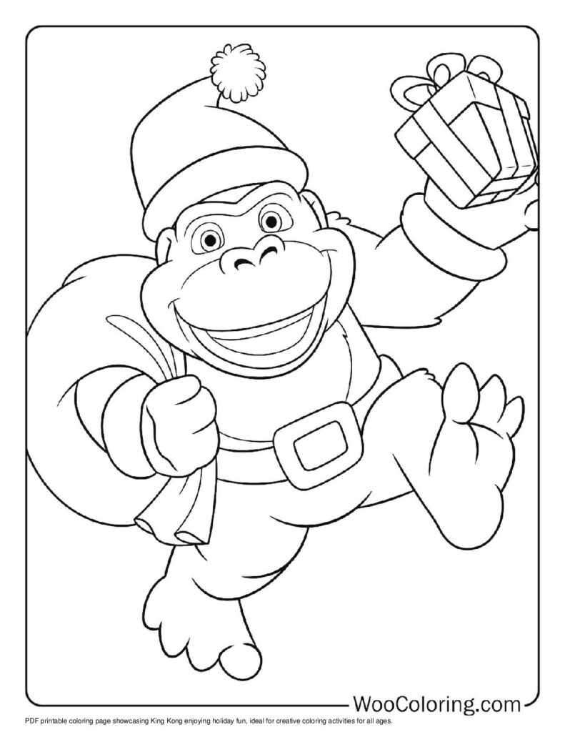 100  King Kong coloring pages  Free PDF To Print  - 43