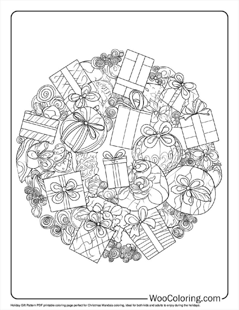 100 Christmas Mandala coloring pages Free PDF To Print - 41