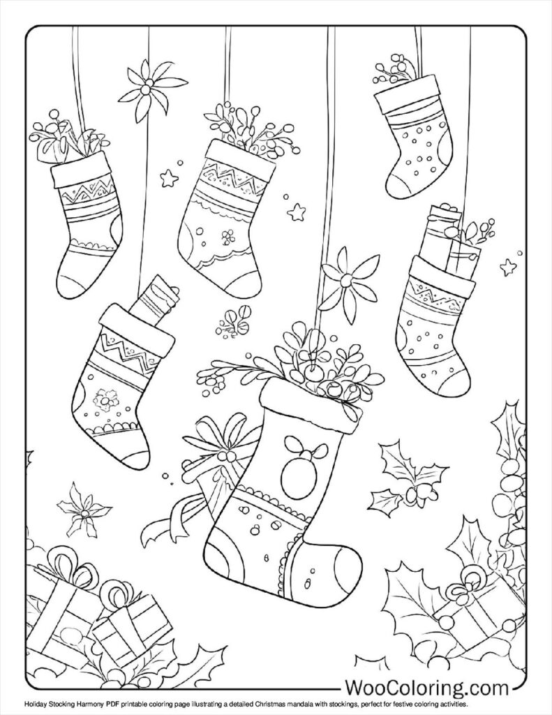 100 Christmas Mandala coloring pages Free PDF To Print - 55