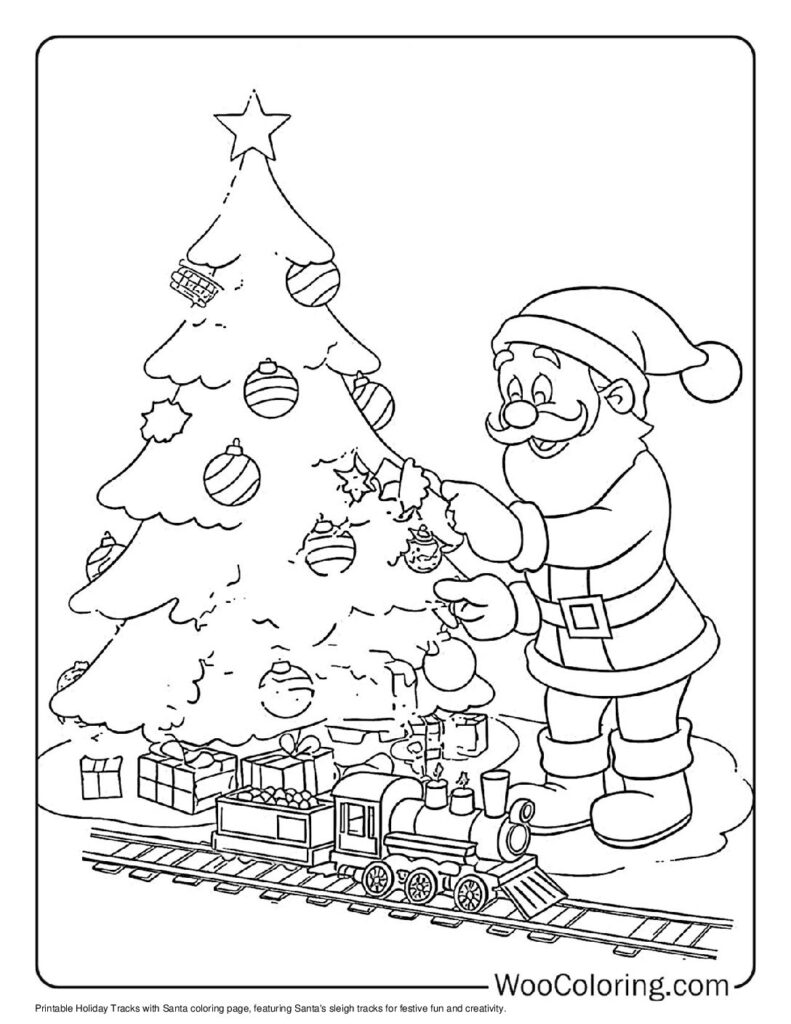 100  Santa coloring pages  Free PDF To Print  - 15