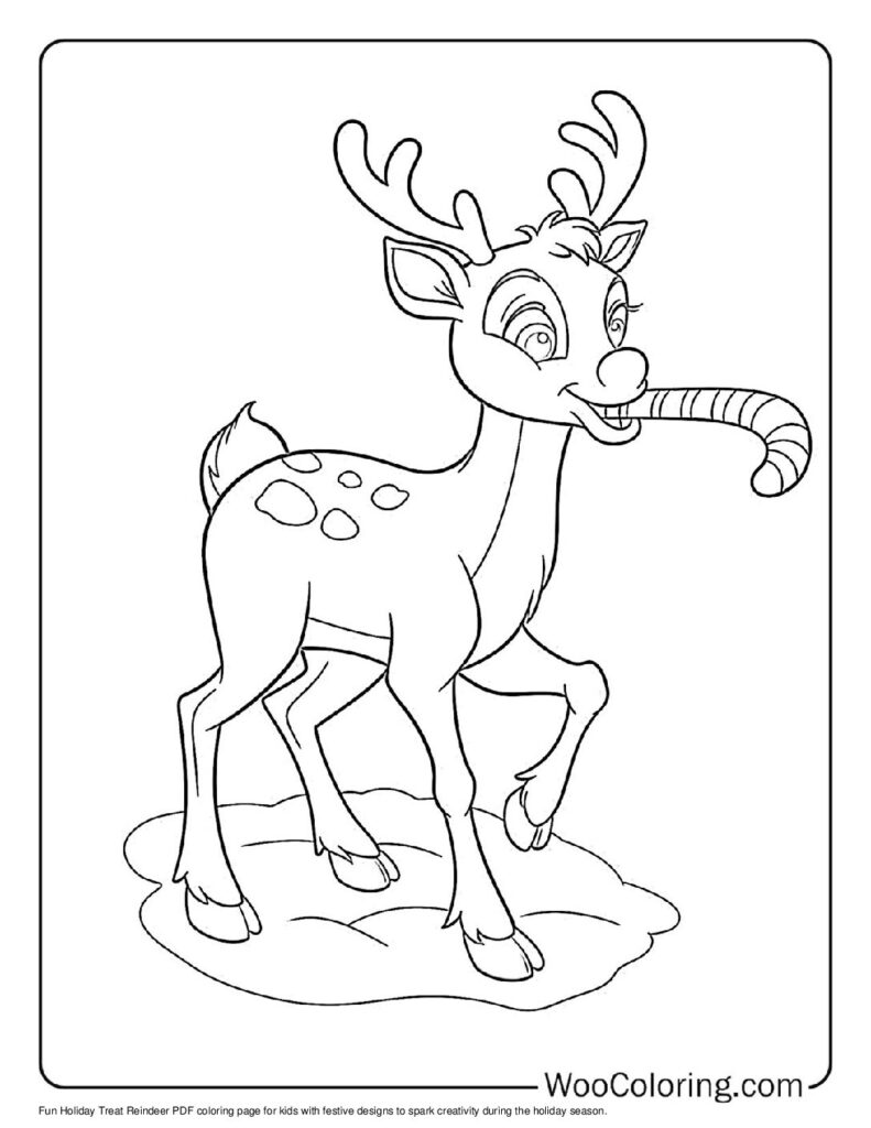 100  Reindeer coloring pages  Free PDF To Print  - 63