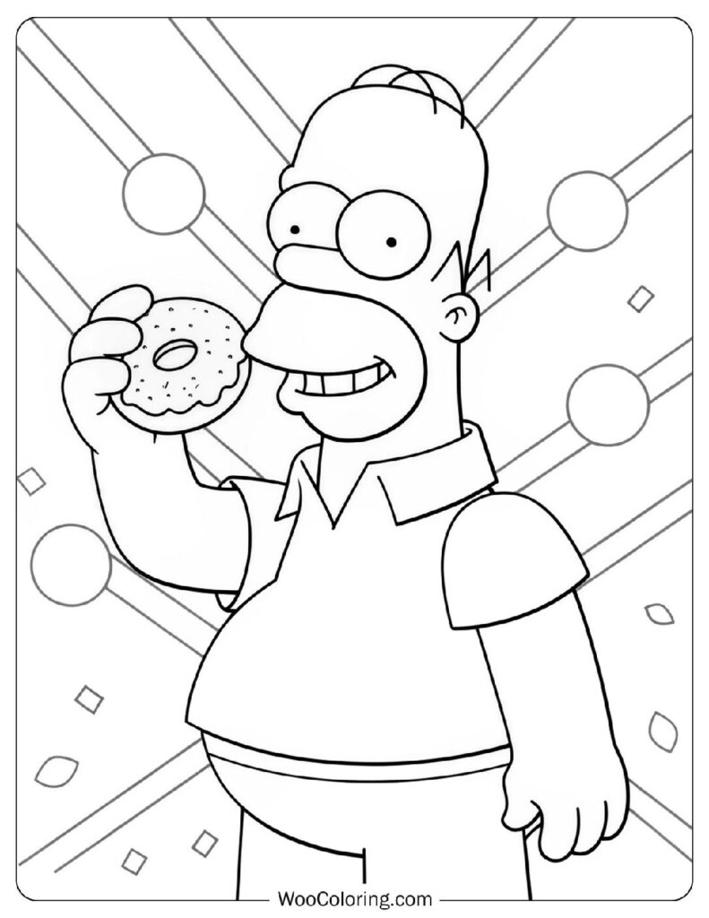 26 Donut Coloring Pages  Free PDF To Print  - 83
